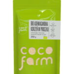 Coco Farm BIO ashwagandha šaknų milteliai. Ajurvedos, tūkstantis metų senumo būdas sumažinti stresą 250g