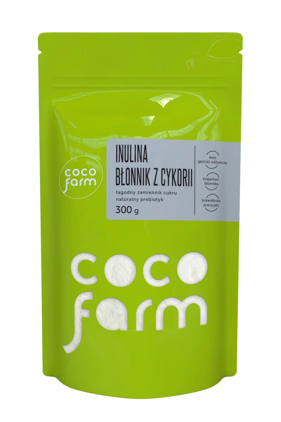 Coco Farm Inulino cikorijos skaidulų švelnus cukraus pakaitalas 300g