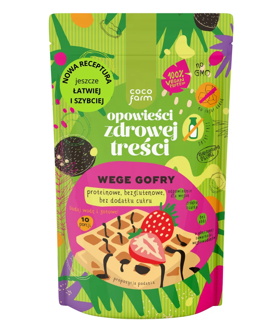 “Coco Farm” mišinys veganiškiems vafliams 345 g