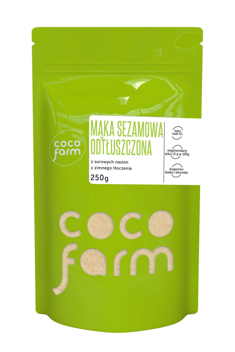 Coco Farm sezamo miltai iš neskrudintų sėklų