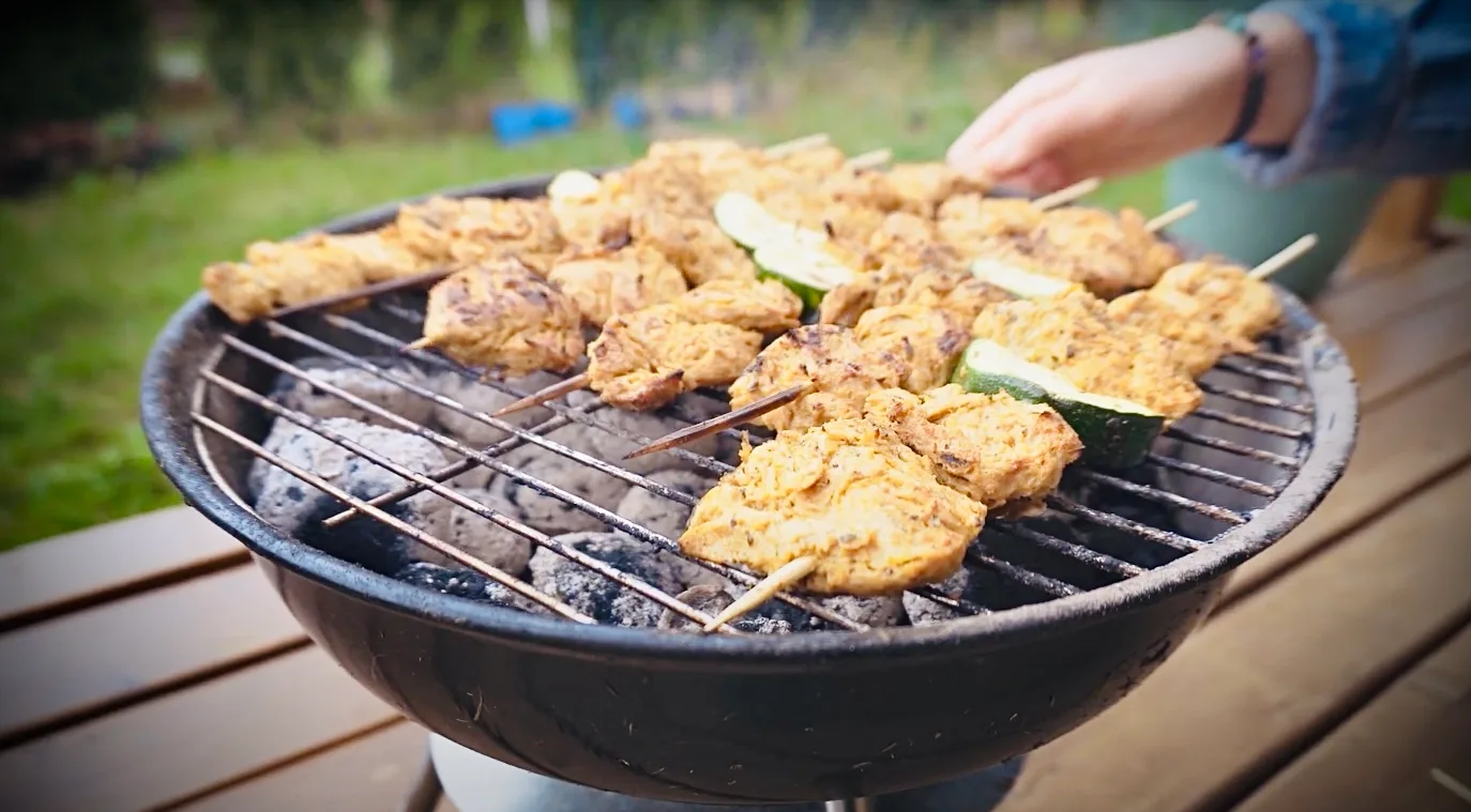 veganiški šašlykai - sojų paplotėliai